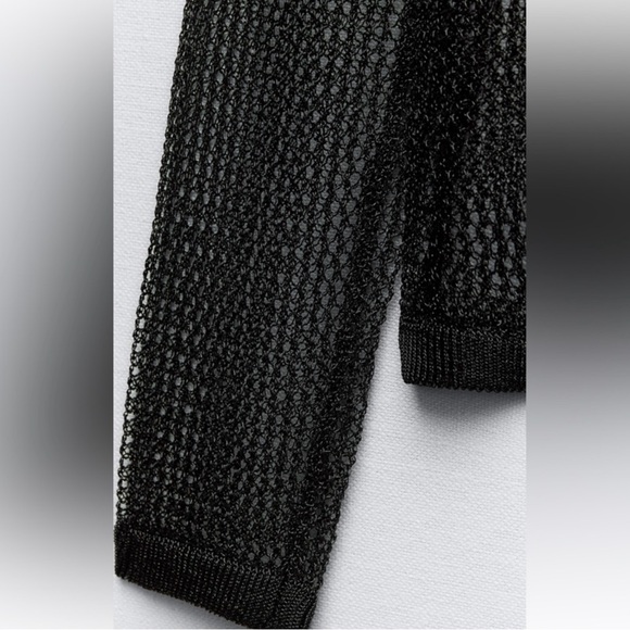 Metallic Mesh Knit Top - Picture 3 of 7